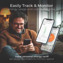 Masterplug Auraline 2000W Electric Glass Panel Heater 430mm x 920mm White 6824BTU