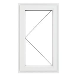 Crystal  Left-Hand Opening Clear Double-Glazed Casement White uPVC Window 610mm x 1040mm