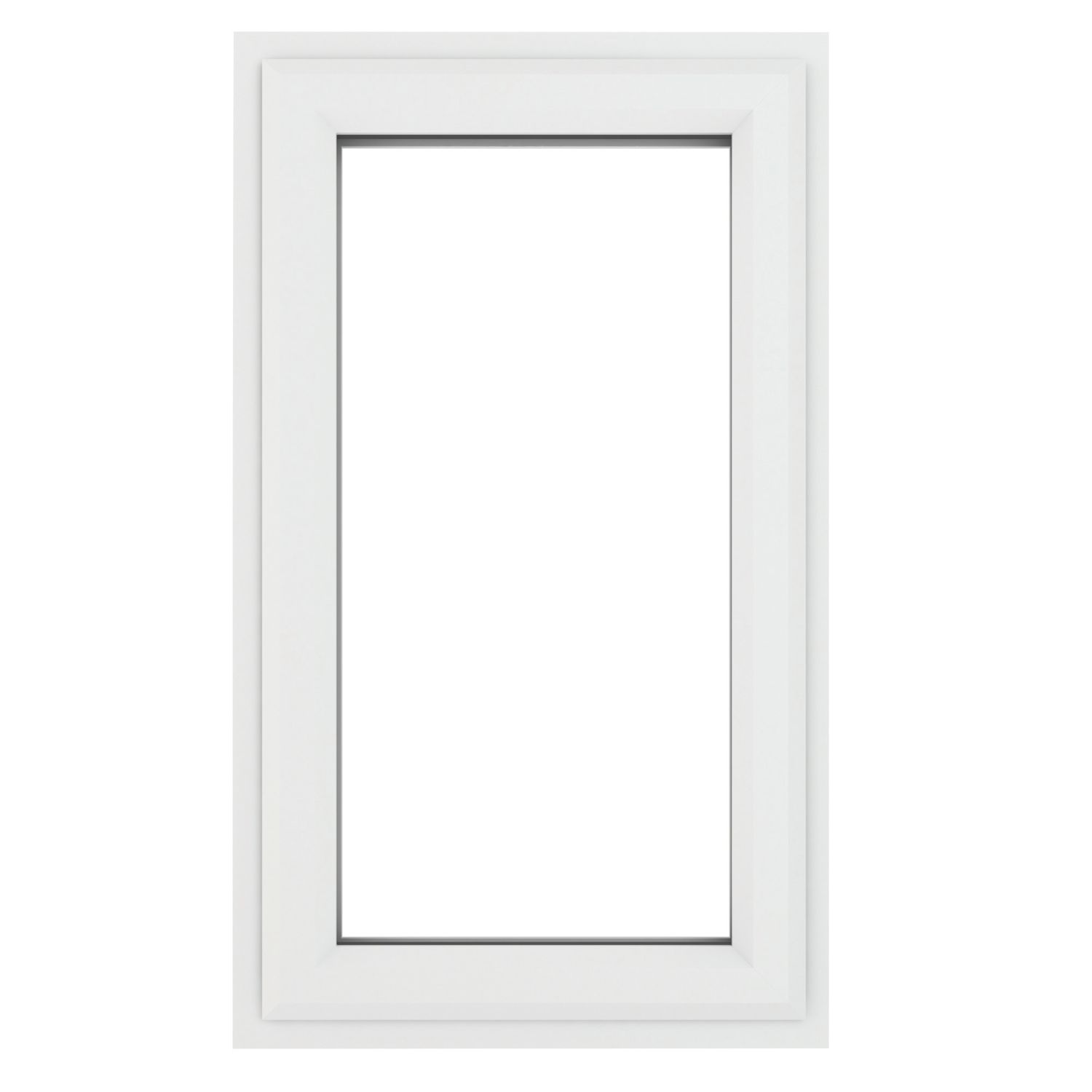 Crystal Left-Hand Opening Clear Double-Glazed Casement White uPVC Window 610mm x 1040mm (249JP)