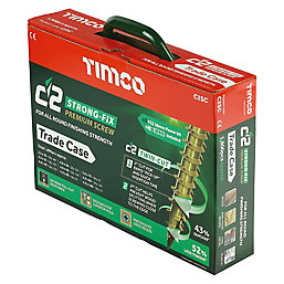 Timco C2 Strong-Fix PZ Double-Countersunk Multipurpose Premium Screw Trade Case 1798 Pieces
