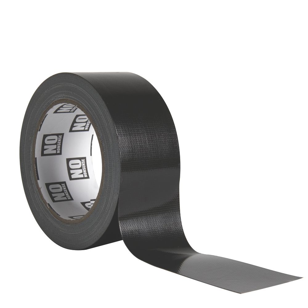 No Nonsense Gaffer Tape 70 Mesh Black 11m x 48mm - Screwfix