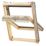 Keylite  Manual Centre-Pivot Grey & Pine Timber Double-Glazed Roof Window Clear 780mm x 1180mm