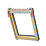 Keylite  Manual Centre-Pivot Grey & Pine Timber Roof Window Clear 780mm x 1180mm