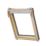 Keylite  Manual Centre-Pivot Grey & Pine Timber Double-Glazed Roof Window Clear 780mm x 1180mm
