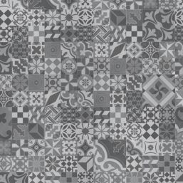 Splashwall Abruzzo Postformed Bathroom Wall Panel Matt Grey  2420mm x 1200mm x 10mm