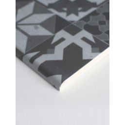 Splashwall Abruzzo Postformed Bathroom Wall Panel Matt Grey  2420mm x 1200mm x 10mm