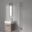 Reina 1500mm x 22mm 119BTU Gunmetal Pole Electric Towel Rail Radiator