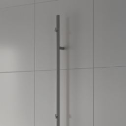Reina 1500mm x 22mm 119BTU Gunmetal Pole Electric Towel Rail Radiator