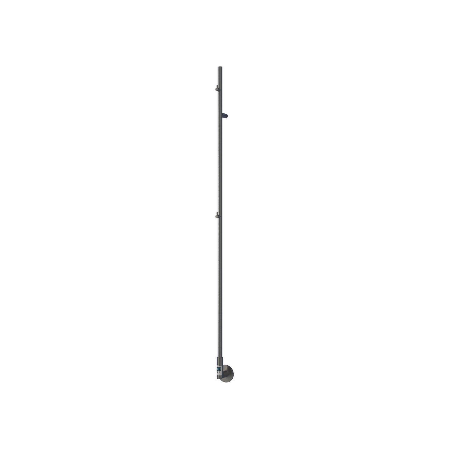 Reina 1500mm x 22mm 119BTU Gunmetal Pole Electric Towel Rail Radiator (249LH)