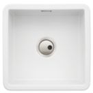 Abode Sandon 1 Bowl Fireclay Ceramic Kitchen Sink 460mm x 194mm