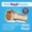Hep2O  Plastic Push-Fit Adapting Keyless Spigot Female Coupler 22mm x 3/4"