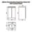 Newland  Double Door Floor Standing Vanity Unit with Basin Matt Midnight Mist 600mm x 450mm x 840mm
