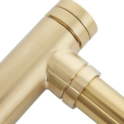 Highlife Bathrooms  Round Metal Bottle Trap Brushed Brass 50mm