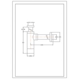 Highlife Bathrooms  Round Metal Bottle Trap Brushed Brass 50mm