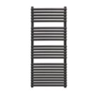Towelrads 1200mm x 500mm 2098BTU Black Flat Designer Towel Radiator