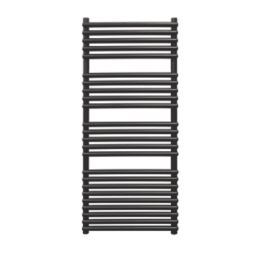 Towelrads 1200mm x 500mm 2098BTU Black Flat Designer Towel Radiator