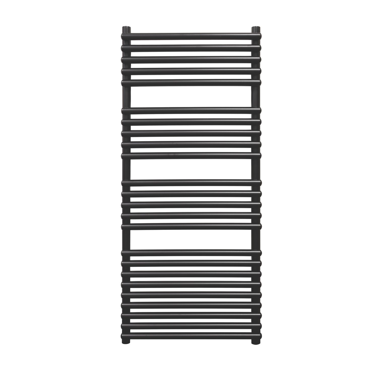 Towelrads 1200mm x 500mm 2098BTU Black Flat Designer Towel Radiator (249RY)