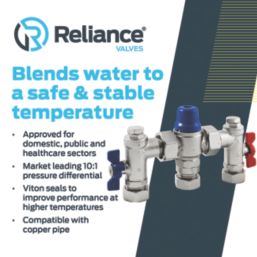 Reliance Valves HEAT112050 Easifit 4-in-1 TMV 15mm