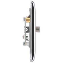 British General Nexus Metal 1-Gang Single Satellite Socket Polished Chrome