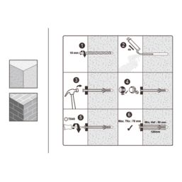 Easyfix  TX Short Expansion Frame Fixings 10mm x 120mm 40 Pack