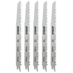 Erbauer   Green Wood Reciprocating Saw Blades 205mm 5 Pack
