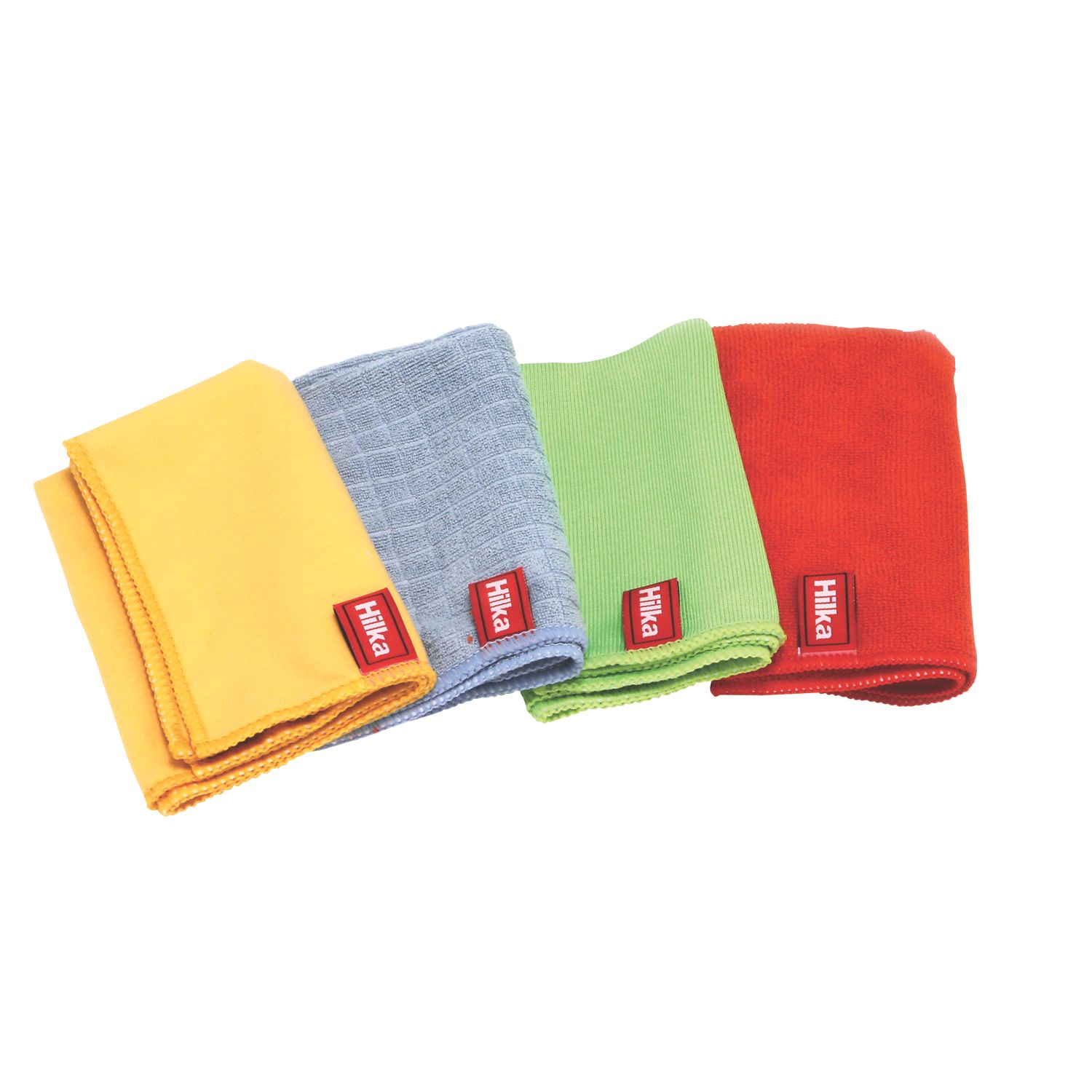 Hilka Pro-Craft Polyester & Nylon Microfibre Cloth Set 4 Pieces (2508R)