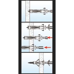 Easyfix  Self-Drilling Hollow Wall Anchors M4 x 34mm 20 Pack