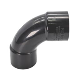 FloPlast Solvent Weld Waste Bend 92.5° Black 32mm 5 Pack