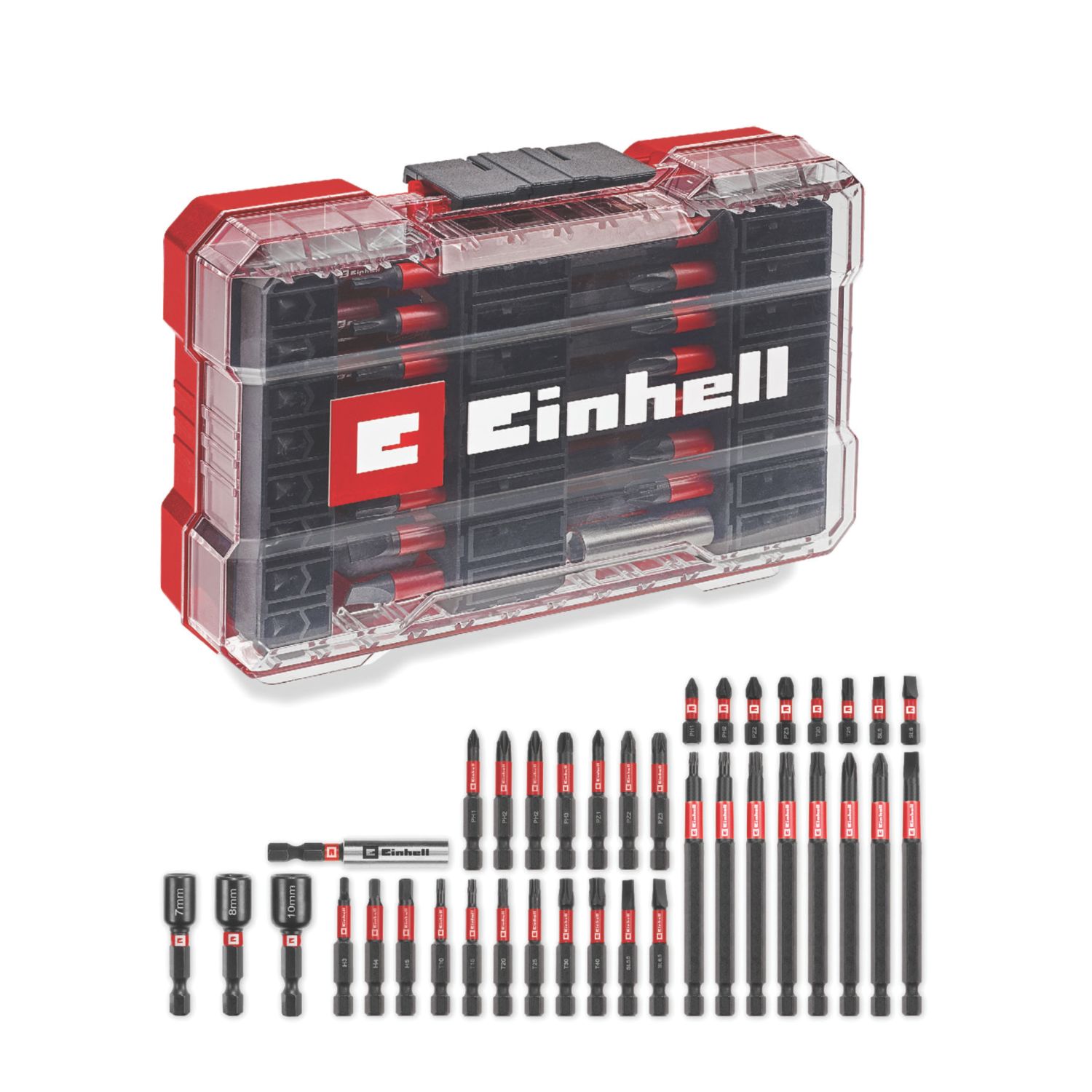 Einhell 1/4" Hex Shank Mixed Impact Driver Bit Set 38 Pieces (250AP)