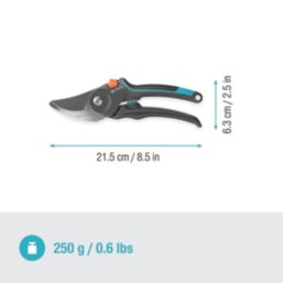 Gardena Bypass PremiumCut Pro Secateurs 8.46" (215mm)