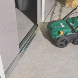 Rowlinson Trentvale 10' x 11' 6" (Nominal) Apex Metal Shed Light Grey