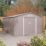 Rowlinson Trentvale 10' x 11' 6" (Nominal) Apex Metal Shed Light Grey