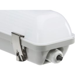 Knightsbridge TORC Single 4ft Maintained or Non-Maintained Switchable Emergency LED Self-Test Batten With Microwave Sensor 19/37W 3000 - 5550lm 230V