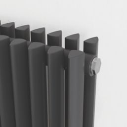Ximax Aurora Duplex 600mm x 960mm 4642BTU Anthracite Horizontal Designer Radiator