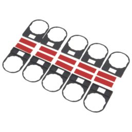 Schneider Electric Dark Grey Legend Holders 90mm 10 Pack