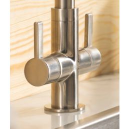 Streame by Abode Neo Dual-Handle Mono Mixer Brushed Nickel