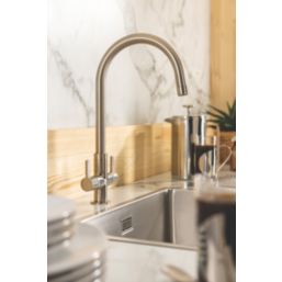 Streame by Abode Neo Dual-Handle Mono Mixer Brushed Nickel