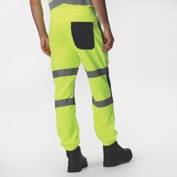 Regatta Pro Hi-Vis Joggers Yellow/Navy Small 29" W 28" L