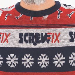 Site Screwfix Christmas Jumper Multi-Coloured X Large 48" Chest