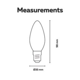Calex  E14 Candle LED Light Bulb Gold 250lm 3.5W