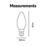 Calex  E14 Candle LED Light Bulb Gold 250lm 3.5W