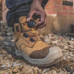 DEWALT Foundry Size 9  Wheat Waterproof Steel Toe Cap Safety Boots