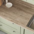 Wilsonart Matt Brown Wood Effect Laminate Upstand 3000mm x 100mm x 20mm