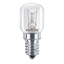 Philips Pygmy E14 Mini Globe Incandescent Oven Light Bulb 90lm 15W 2 Pack