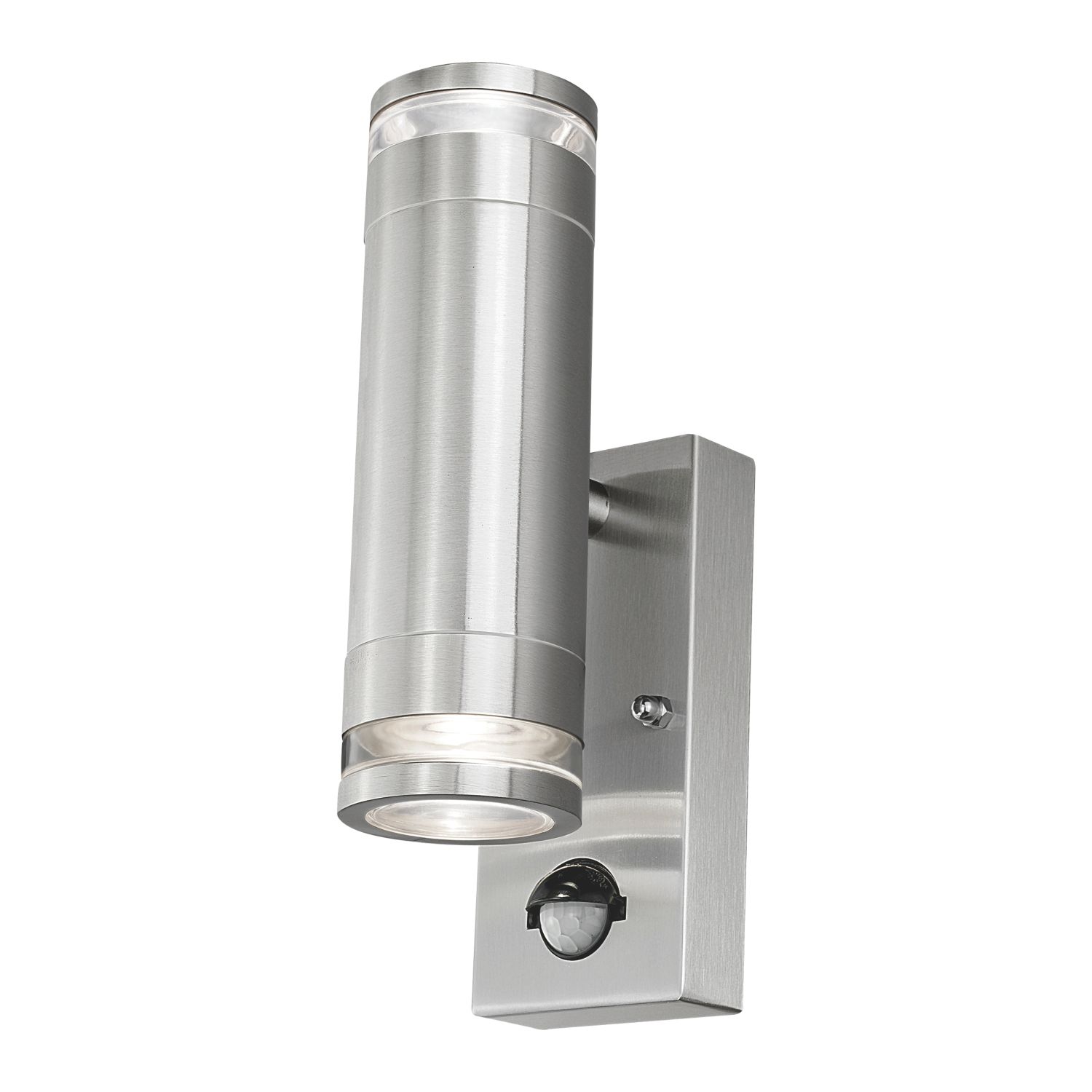 4lite Marinus Outdoor IP44 Up/Down Wall Light With PIR Sensor Stainless Steel (250RR)