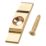 Essentials Turn Button Catches Polished Brass 38mm x 9mm 10 Pack