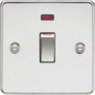 Knightsbridge  45A 1-Gang DP Control Switch Polished Chrome with LED