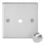 Knightsbridge Raised Square 1-Gang Modular Dimmer Switch Brushed Chrome