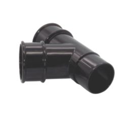 FloPlast MiniFlo Round Downpipe Branch Black 50mm
