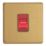 Varilight  45A 1-Gang 2-Pole Cooker Switch Brushed Brass